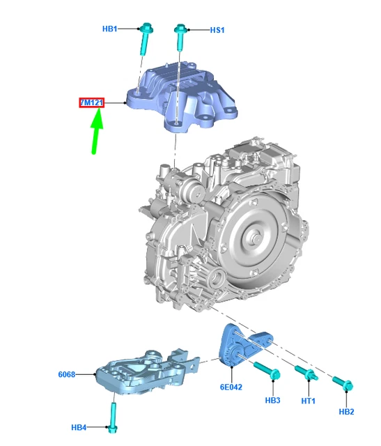 FORD FOCUS MK4 Gearbox Mount Extension Housing Assy 2368919 NEW GENUINE