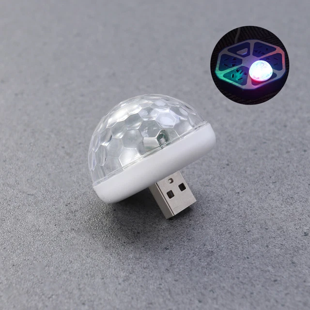 Luci mini discoteca USB luce portatile alimentata a LED palla da palcoscenico DJ illuminazione