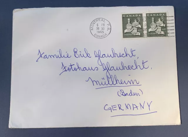 Canada 1965 Montreal - used cover to Mülheim Germany