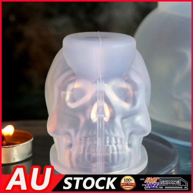 SKULL MOLDS REUSABLE for DIY Epoxy Resin/Soap/Candle Wax Casting (M) 8