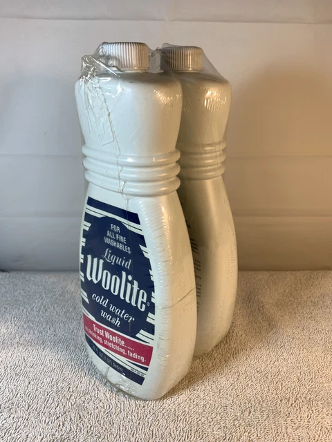 Vintage 1980’s Liquid Woolite Laundry Soap 2-Pack 32 oz. each New Sealed