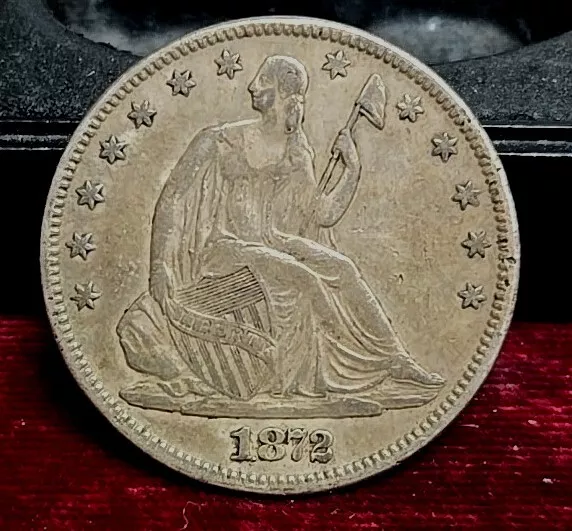 1872-P 50c. Seated Liberty Half Dollar