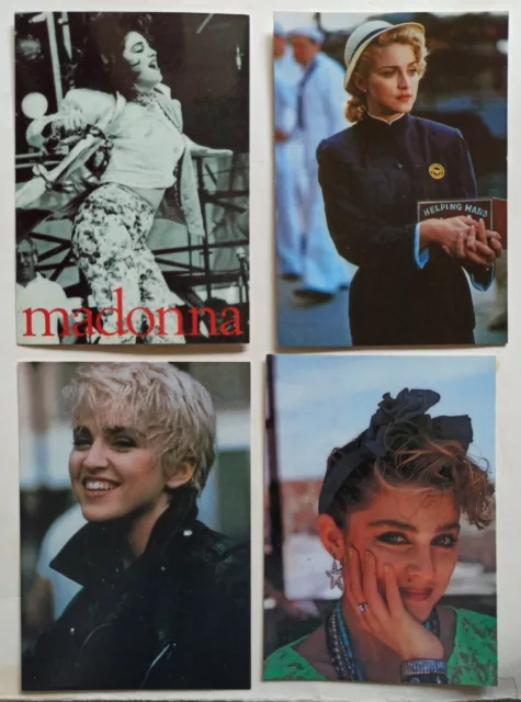 4 carte postale postcard Madonna excellent état