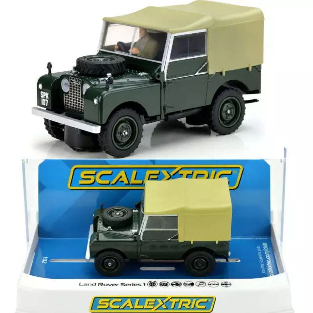 Scalextric C4441 Land Rover Serie 1 Verde 1/32 Ranura Coche