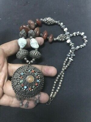 Lovely Ottoman Sultana Jewelry Ancient Antique Carnelian Stone Bead Necklace OT6