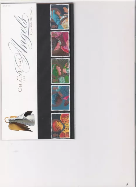 1998 Royal Mail Presentation Pack Christmas Angels Mint Decimal Stamps