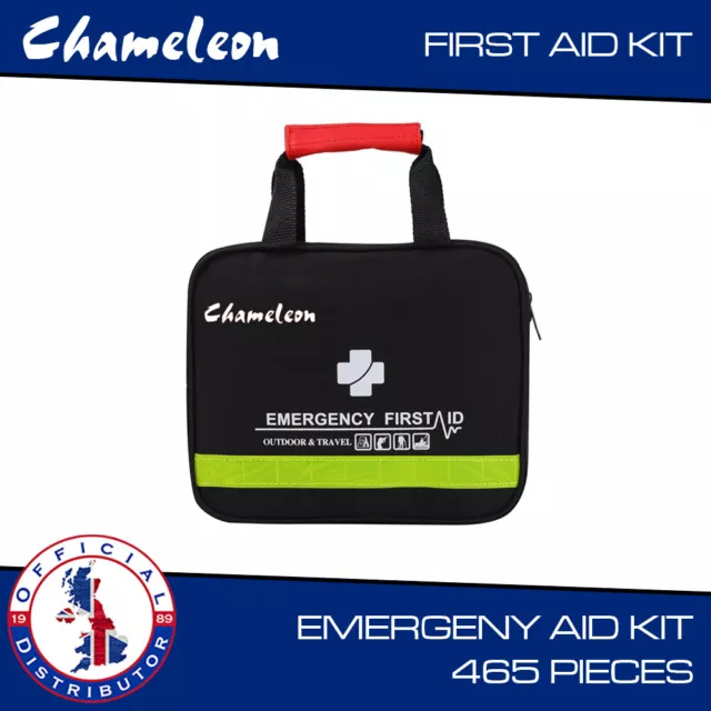 First Aid Kit Medical Emergency Home Travel Car Taxi Work Bag 465 Piece Xl