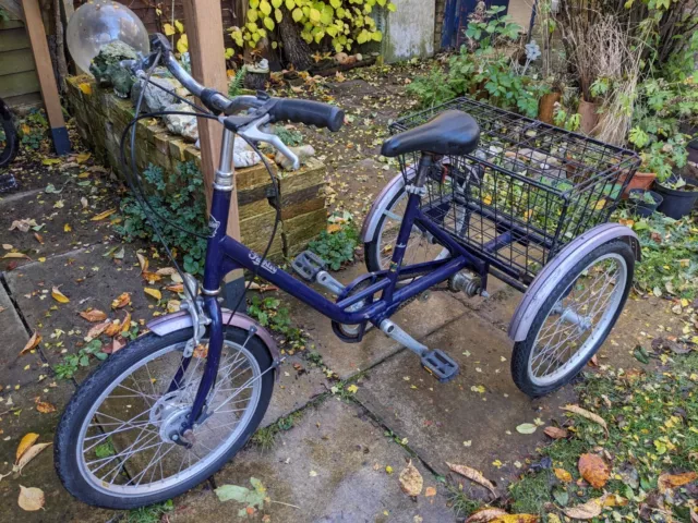 PASHLEY PICADOR ADULT Tricycle 3 Speed 20 wheels dark blue