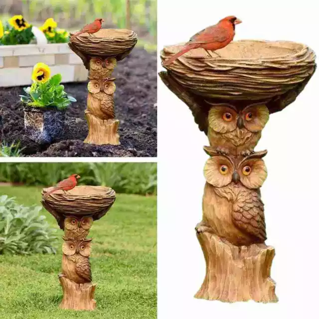 Vogeltränke & Futterspender Traditioneller freistehender Gartentisch für Vögel