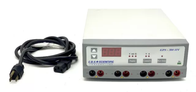 CBS Scientific EPS-300 IIV 300V Electrophoresis Power Supply 300IIV