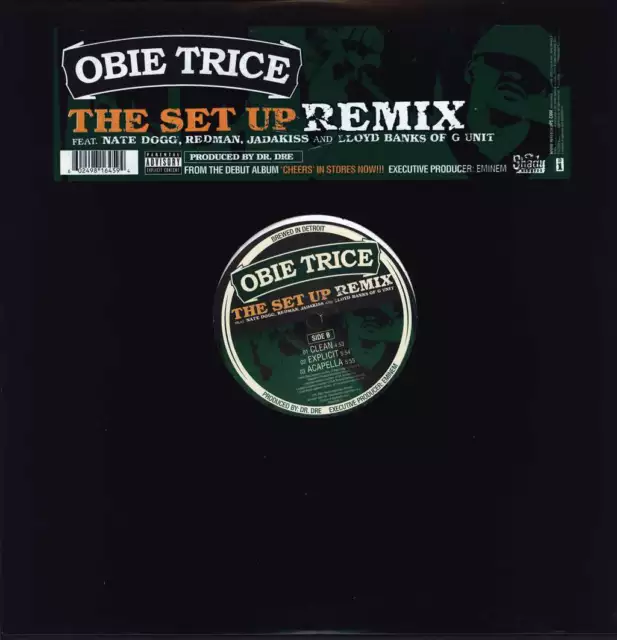 Obie Trice Vinyl Record The Set Up ft Nate Dogg Redman Lloyd Banks LP 12"