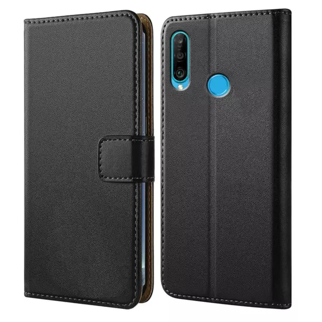 Handy Hülle für Huawei P30 Lite Tasche Schutzhülle Book Cover Case Etui Wallet