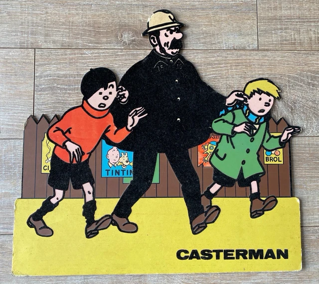 PLV Quick & Flupke Casterman - Figurine Métal Agent N°15 Floqué BD