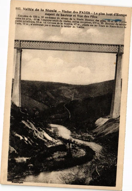 CPA Vallée de la SIOULE - Viaduc des FADES - Le plus haut d'Europe (222119)