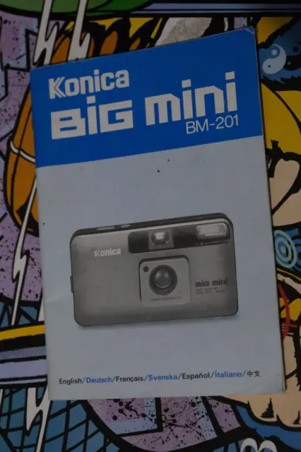 Original Konica Big Mini BM-201 Users instruction Manual