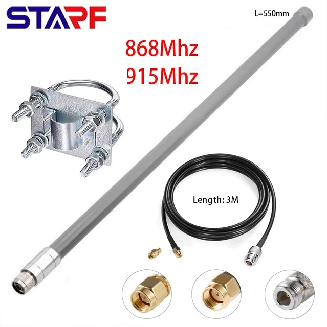 Langlebig Antenne 55cm -20°С ~ +80°С 1 Set 868-930 MHz Feste Wandhalterung