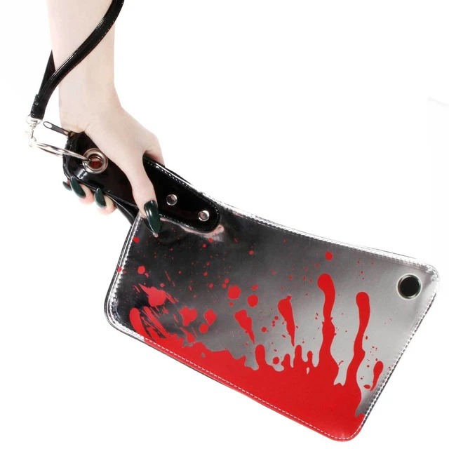 Kreepsville 666 Metallic Cleaver Punk Emo Goth Clutch Bag Handbag Purse BGCCM