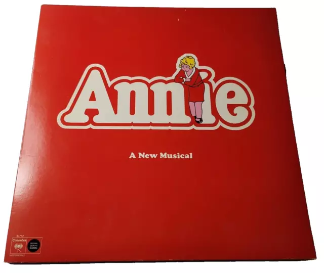 Annie A Nuevo Musical Original Cast 1977 LP Disco de Vinilo Cubierta Plegable H1