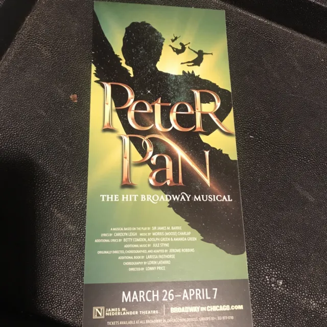 Peter Pan Flyer Lonny Price Chicago 2024 Musical Jule Styne James M Barrie