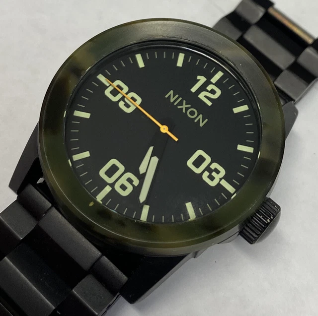 NIXON THE PRIVATE IN THE HOTZONE 123003 Gunmetal Camo Men s