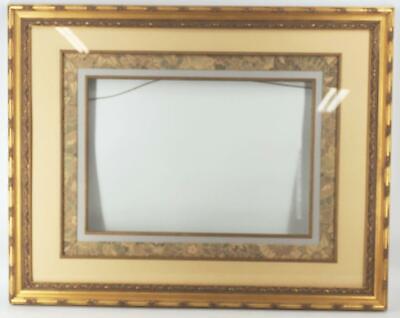 Large Painted Gold Wood Ornate Picture Frame for 15"x22"