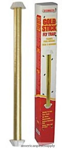 Catchmaster 24" Gold Stick Restaurant Fly Traps 24 Pk House Fly Fruit Fly Traps 3