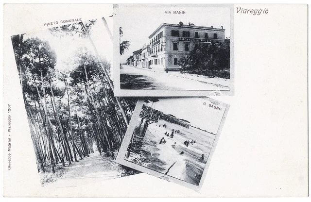 Toscana - Viareggio - Vedutine - Pineta - Via Manin - Bagni - F.p. - 1900