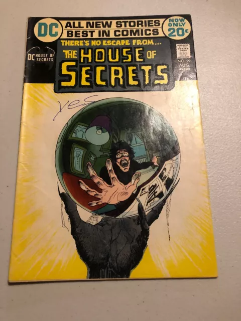 House Of Secrets # 99 (1972) Classic Michael Wm Kaluta Cvr  Dc Horror Wrightson