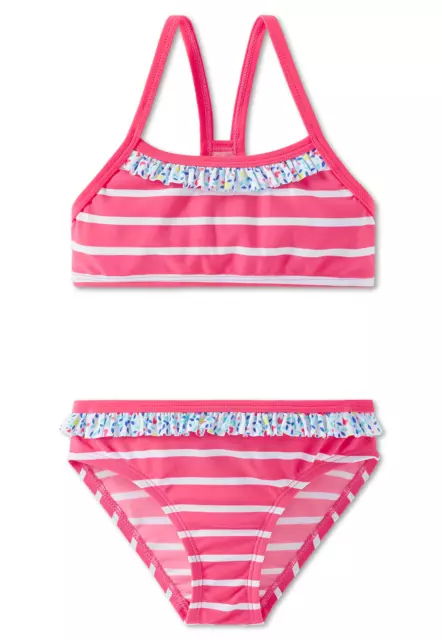 SCHIESSER AQUA LF40+ Mädchen Bustier-Bikini Set 104 116 128 140 Schwimmanzug