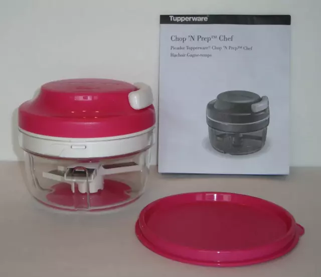 Tupperware Chop 'n Prep Chef in Salt Water Pink/Red