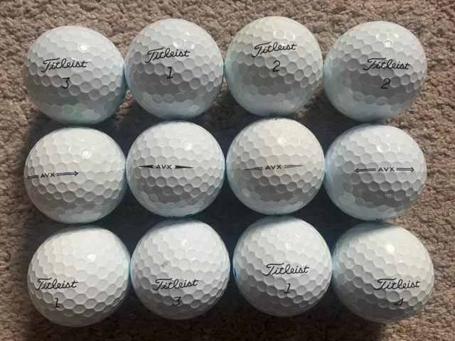 TITLEIST AVX GOLF BALLS  x 12  A GRADE