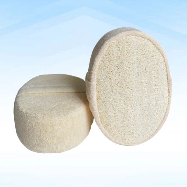 2pcs Naturluffa Schwamm Bad Ball Dusche reiben für den ganzen Körper gesunde Mas