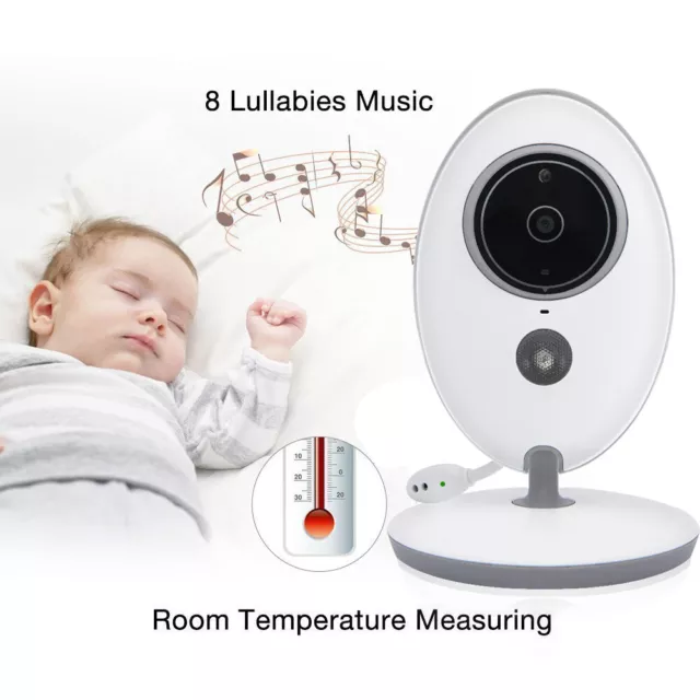 Wireless Digital 2.0 Inch LCD Color Baby Monitor Camera Audio Video Night Vision 3