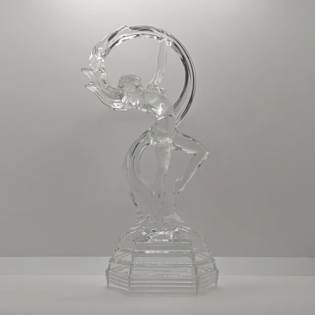 Royal Crystal Rock RCR 'Ofilia' Clear Glass Dancer Figurine, Ornament, Italian