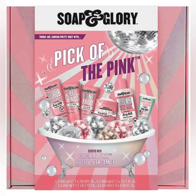 Soap & Glory Pick of the Pink Gift Set Original Pink Rose Bergamot~ NEW 2023 SET