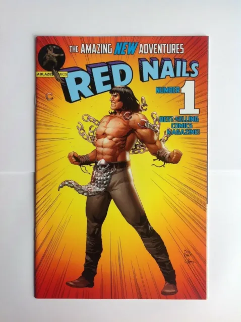 THE CIMMERIAN RED NAILS #1. Superman #233 Homage Variant Cover. Ablaze Comics.