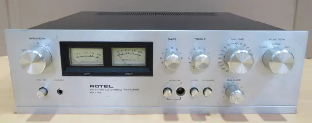 Rotel RA-712 Stereo Amplifier Vintage Vollverstärker 70s / DEFEKT no function