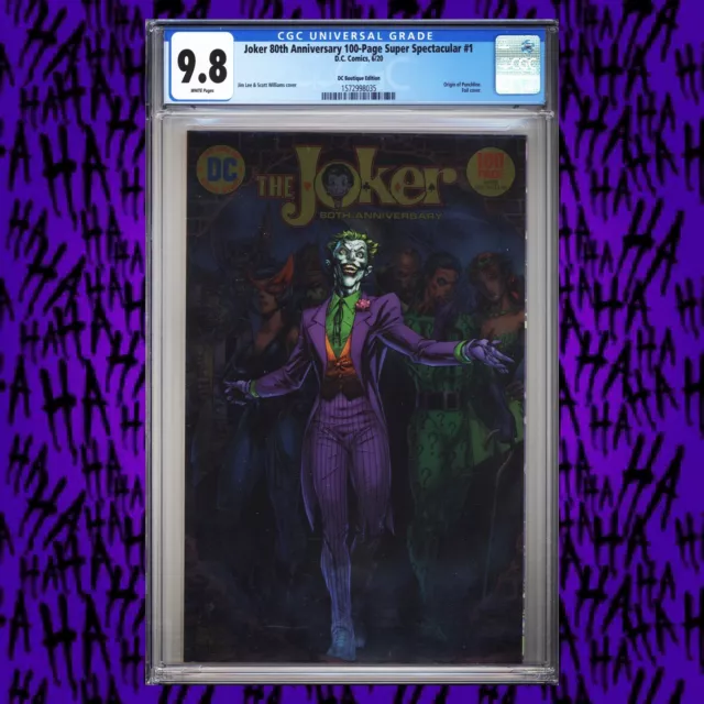 CGC 9.8 Joker 80th Anniversary 100 Page Super Special #1 DC Boutique Variant