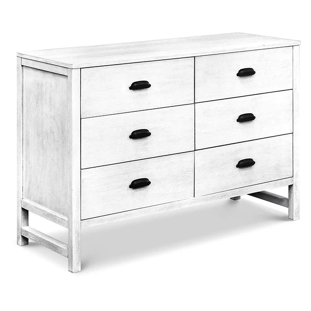 DaVinci Fairway 6-Drawer Double Dresser Cottage White