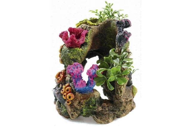 Coral Garden with Plants Aquarium Ornament decoration Fits 15L Biorb
