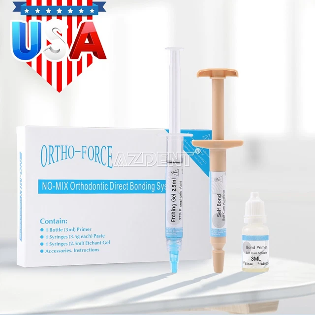 USA Mini kit de sistema de unión directa adhesiva de ortodoncia dental No-Mix