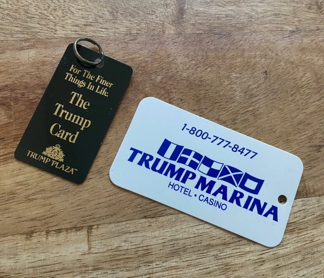 Vintage Trump Plaza and Trump Marina Hotel Key Chains