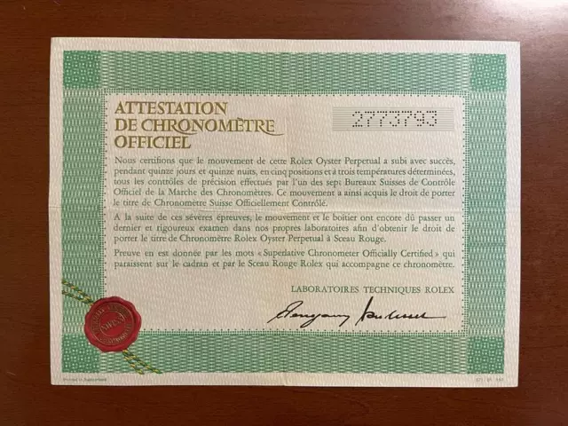 Certificato rolex originale discount
