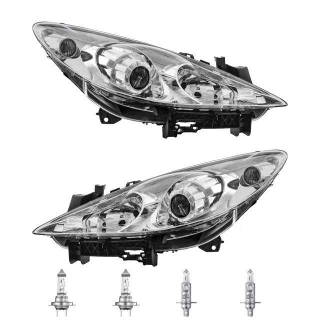 Scheinwerfer Set rechts & links H1/H7 für Peugeot 307 3A/C 3H 3E 3B inkl. Lampen