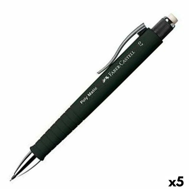 Druckbleistift Faber-Castell Poly Matic Schwarz 0,7 mm [5 Stück]