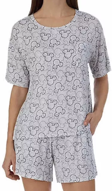 NWT Disney Ladies 2pc. Short Pajama Set ~Mickey Mouse~ w/pocket sz- S,M,L ,XXL