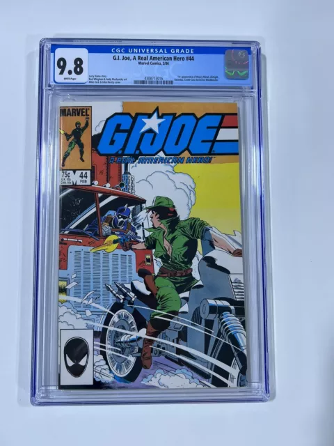G.I. Joe A Real American Hero 44 Cgc 9.8 Wp Marvel 1986