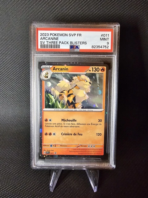 Pokemon Arcanine Promo Card Please P11 Holographic Scarlet & Purple PSA 9✅️.