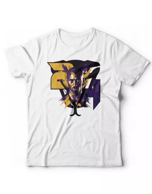 T-shirt Kobe Bryant Black Mamba 24 Campione Nba Basket Lebron Jordan Tunes Squad
