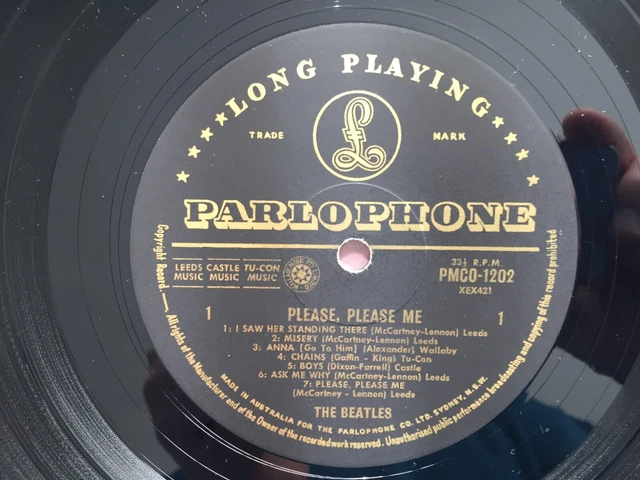 豪州GOLD/THE BEATLES PLEASE PLEASE ME The Beatles – Please Please Me – Vinyl (Gold & Black Label